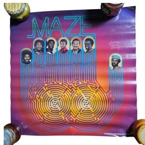 Maze Featuring Frankie Beverly 24x24 Capitol Records Promo Poster Vintage 1970s